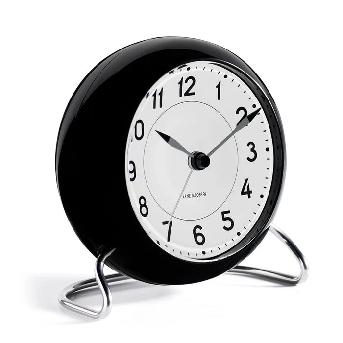 Arne Jacobsen Station Alarm Clock - Black – Vancouver Art Gallery