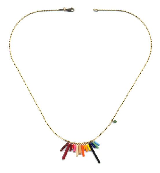 Mini Rainbow Pendant Necklace