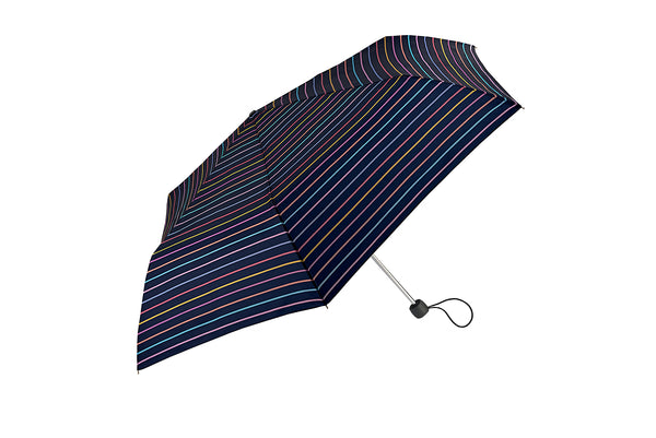 Fulton Superslim 2 Umbrella - Rainbow Pinstripes
