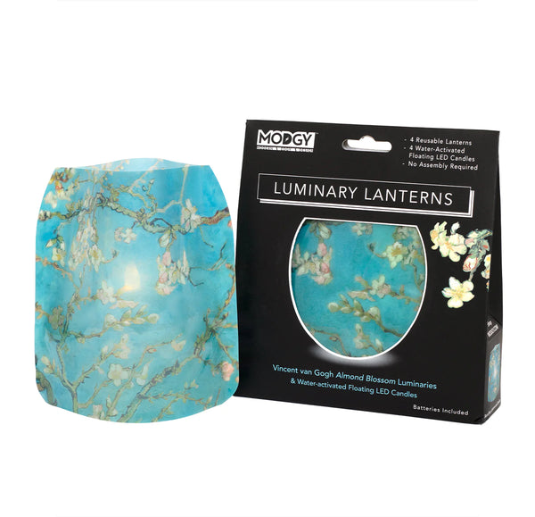 Van Gogh Almond Blossoms Luminary Lantern Set