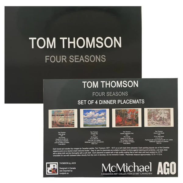 Tom Thomson Four Seasons Boxed Set of Dinner Placemats