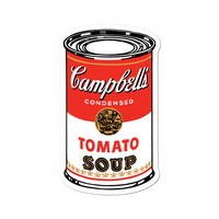 Warhol Campbell’s Soup Can Vinyl Sticker