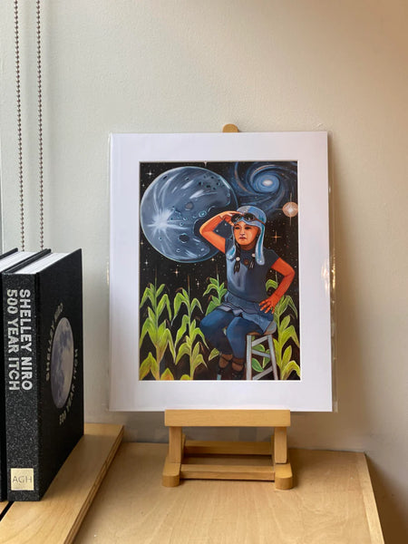 Raven's World Matted Print