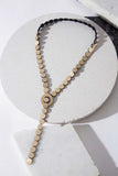 Abstraction Y Necklace - Gold