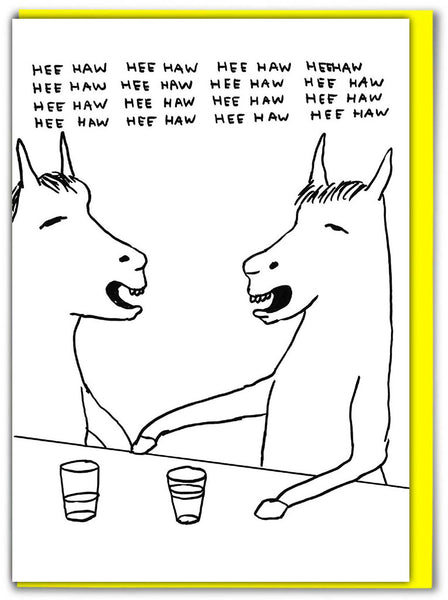 Shrigley Greeting Card - HeeHaw