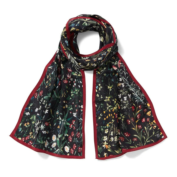 Medieval Millefleurs Oblong Silk Scarf