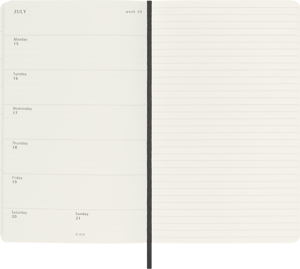 Moleskine 2024 Pocket Softcover Classic Weekly Planner - Black