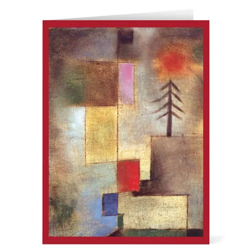 Klee: Little Painting with Pine Tree Holiday Cards