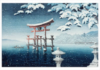 Tsuchiya Kōitsu: Miyajima in the Snow Holiday Cards - Set of 12