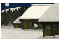 Kazuyuki Ohtsu: Moonlight in Winter at Toono Holiday Cards - Set of 12