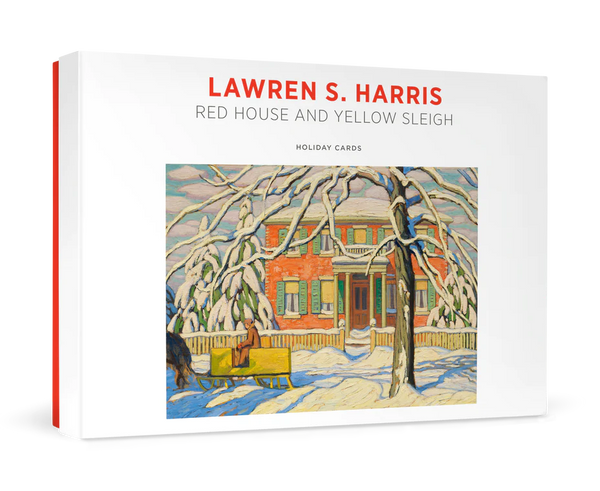 Lawren S. Harris: Red House and Yellow Sleigh Holiday Card - Set of 12
