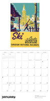 Canada Vintage Travel Posters 2026 Wall Calendar