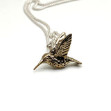 Anna's Humming Bird Necklace - Bronze