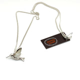 Anna's Humming Bird Necklace - Silver