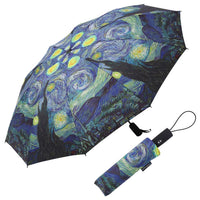 Van Gogh Starry Night Folding Travel Umbrella