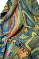 Merino Wool Throw - Retro