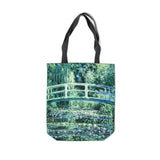 Monet Tote Bag - Japanese Bridge Over a Pond of Water Lilies