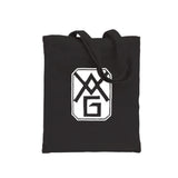 Vancouver Art Gallery 95th Anniversary Retro Logo Tote Bag - Founding VAG Logo (1931–41) Black