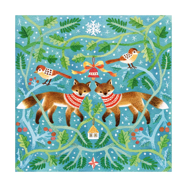 Festive Foxes Holiday Cards - Set of 8