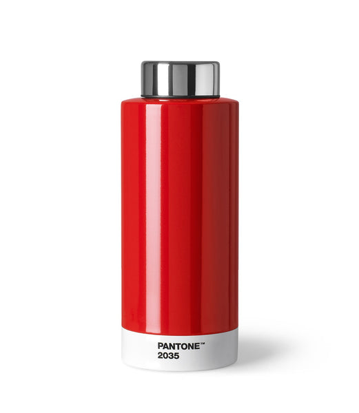 Pantone Thermo Steel Drinking Bottle - Red 2035