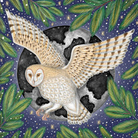 Moonlit Owl Holiday Cards - Set of 5