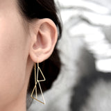 Dual Triangle Earrings