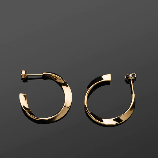 Twist Shiny Vermeil Earrings