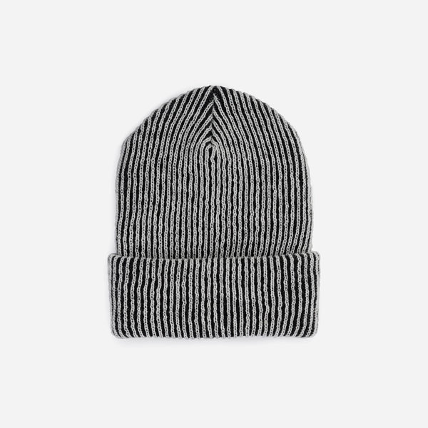 Simple Rib Hat - Black/White