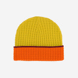 Waffle Beanie - Golden Olive/Flame