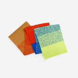 Sunrise Sunset Waffle Scarf - Poppy/Cobalt