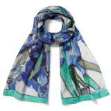 Van Gogh Irises Oblong Silk Scarf