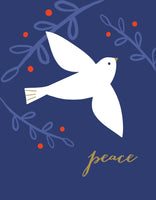 Peace Dove Silkscreen Holiday Cards - Set of 8