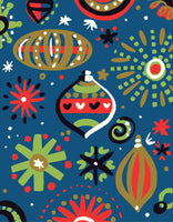 Ornaments Silkscreen Holiday Cards - Set of 8