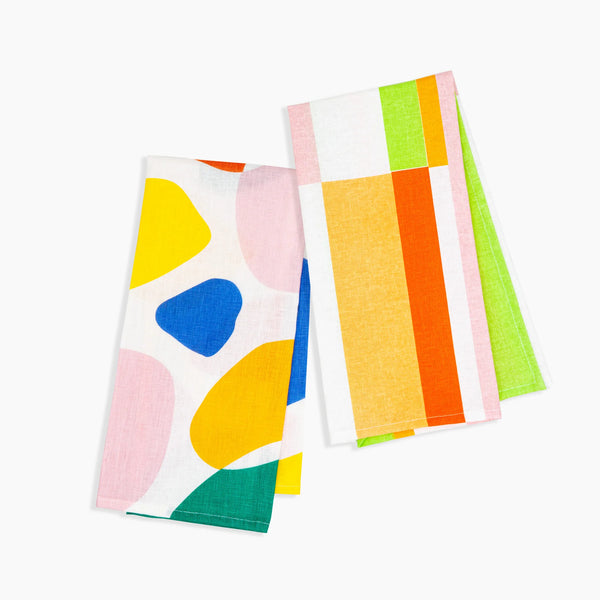 Multi coloured tea towels deals