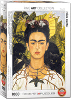 Frida Kahlo: Self-Portrait with Thorn Necklace and Hummingbird Puzzle