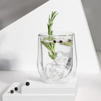 Stemless Double-walled Glass Set of 2 - Clear