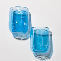 Stemless Double-walled Glass Set of 2 - Blue