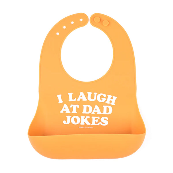 I Laugh at Dad Jokes Bib