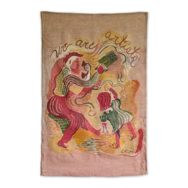 Edith Heath Tea Towel, "We Are Artists"