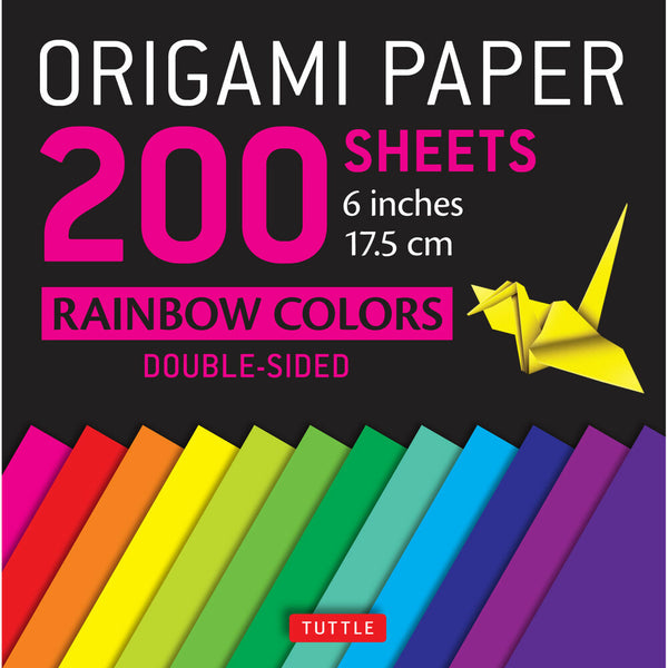 Origami Paper Rainbow Colours 200 Sheets