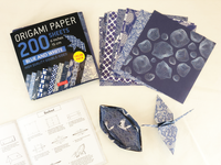 Origami Paper Blue and White 200 Sheets