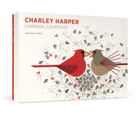 Charley Harper: Cardinal Courtship Holiday Cards - Set of 12