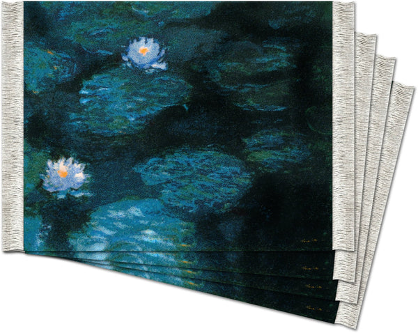 Claude Monet Water Lilies CoasterRug Set