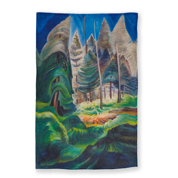 Emily Carr Tea Towel, "A Rushing Sea of Undergrowth"