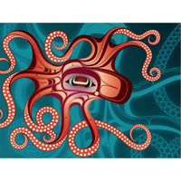 Ernest Swanson Greeting Card - Octopus