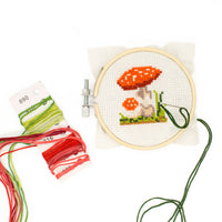 Mini Mushroom Embroidery Kit