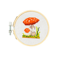 Mini Mushroom Embroidery Kit