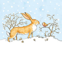 Little Nutbrown Hare and Robin Holiday Cards - Set of 8
