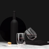 Stemless Double-walled Glass Set of 2 - Clear