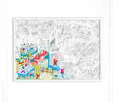 Music Giant Colouring Poster